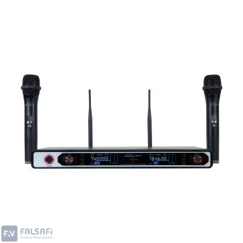 میکروفن بیسیم 2دستی تندر 8099